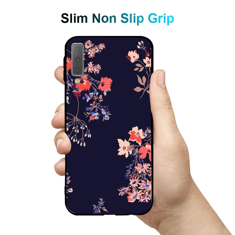 Amazon Brand - Solimo Designer Floral Printed Hard Back Case Mobile Cover for Samsung Galaxy A7 (2018) (D1150)