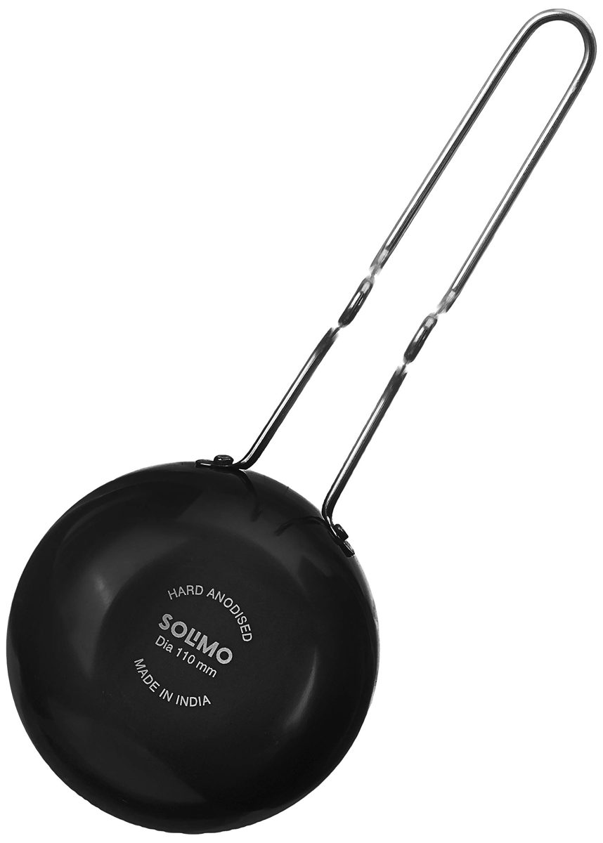 Amazon Brand - Solimo Hard Anodized Tadka Pan (11cm)