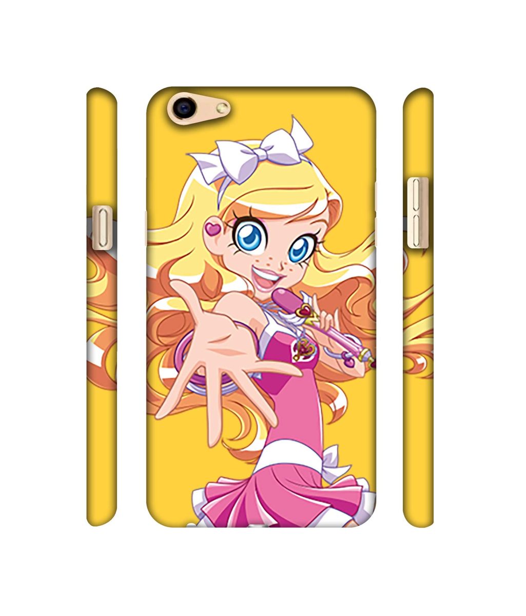 Amazon Brand - Solimo Designer Singing Girl Vector 3D Printed Hard Back Case Mobile Cover for Oppo F3