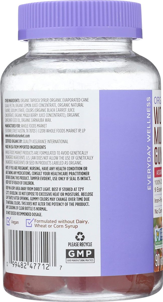WHOLE FOODS MARKET Organic Multi for Women Gummy, 90 CT