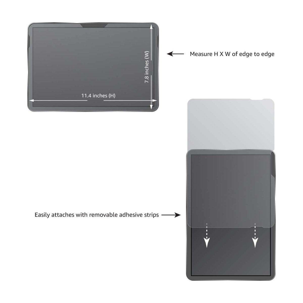 AmazonBasics Slim Magnetic Privacy Screen Filter for Microsoft Surface Pro 4/5 / 6