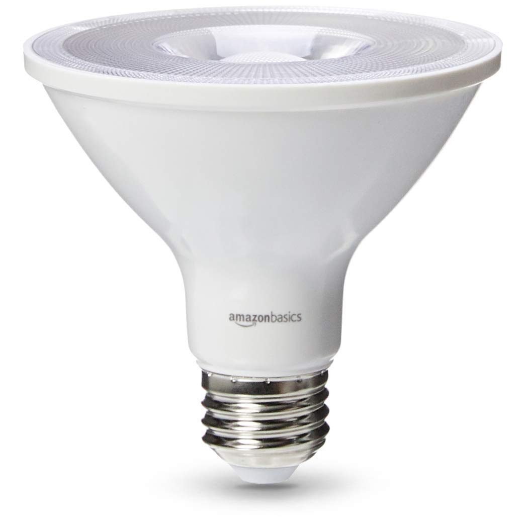 AmazonBasics Commercial Grade LED Light Bulb | 75-Watt Equivalent, PAR30S, Cool White, Dimmable, 6-Pack (Renewed)