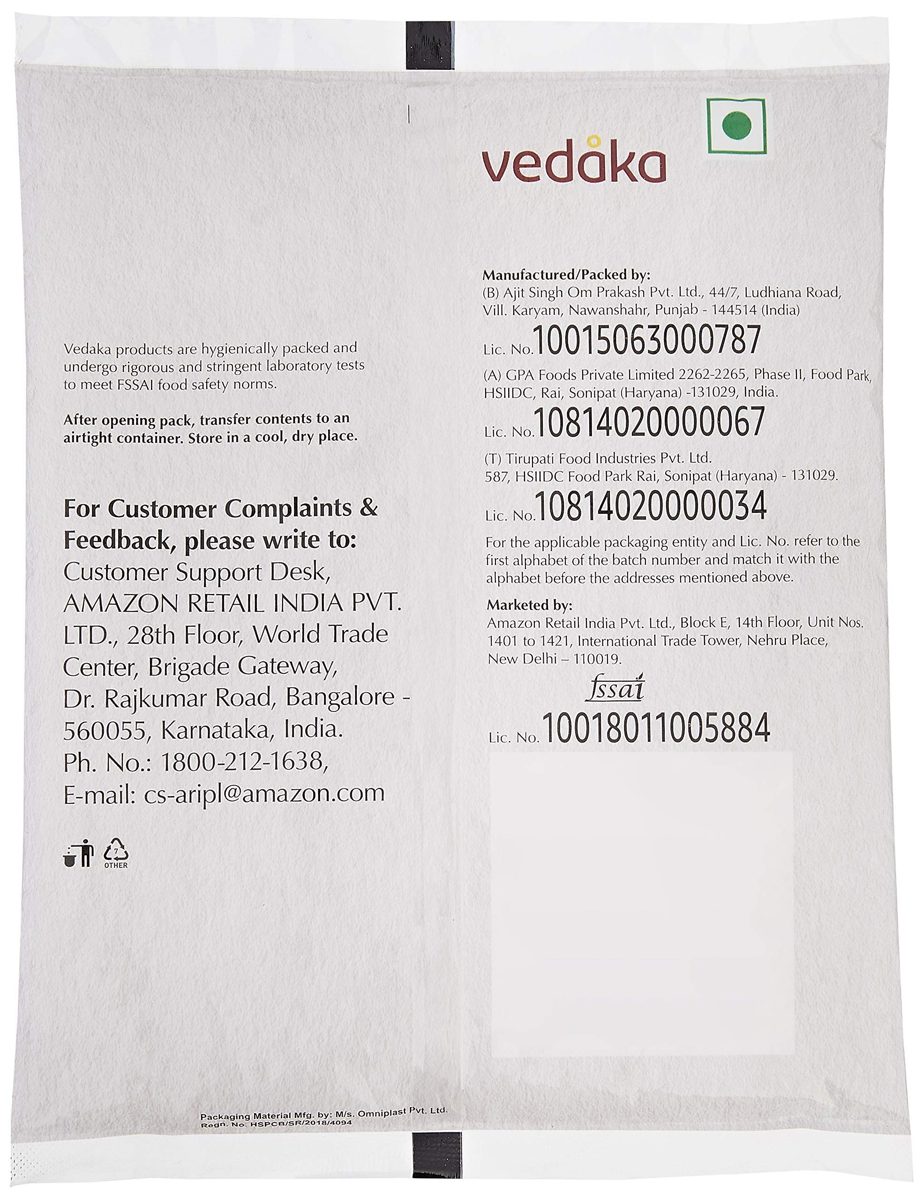 Amazon Brand - Vedaka Pink Rock Salt Powder, 1kg