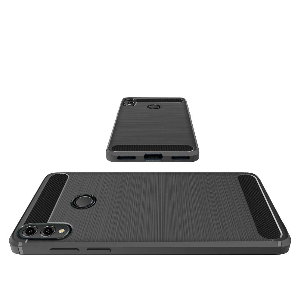 Amazon Brand - Solimo Protective Mobile Cover (Soft & Flexible Back Case) for Honor 8X (Black)