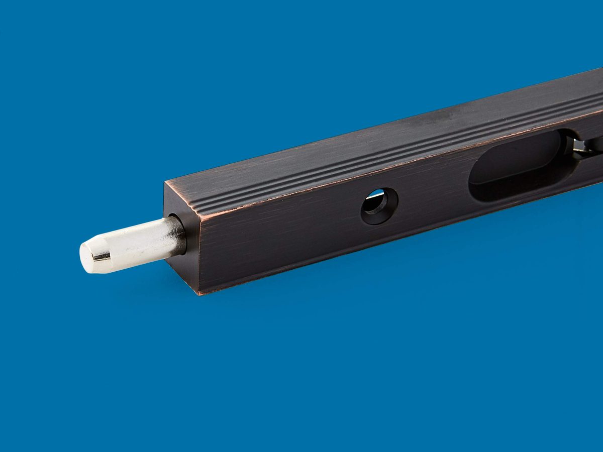 AmazonCommercial Flush Bolt, Zinc, 6-Inch, Oil Rubbed Bronze