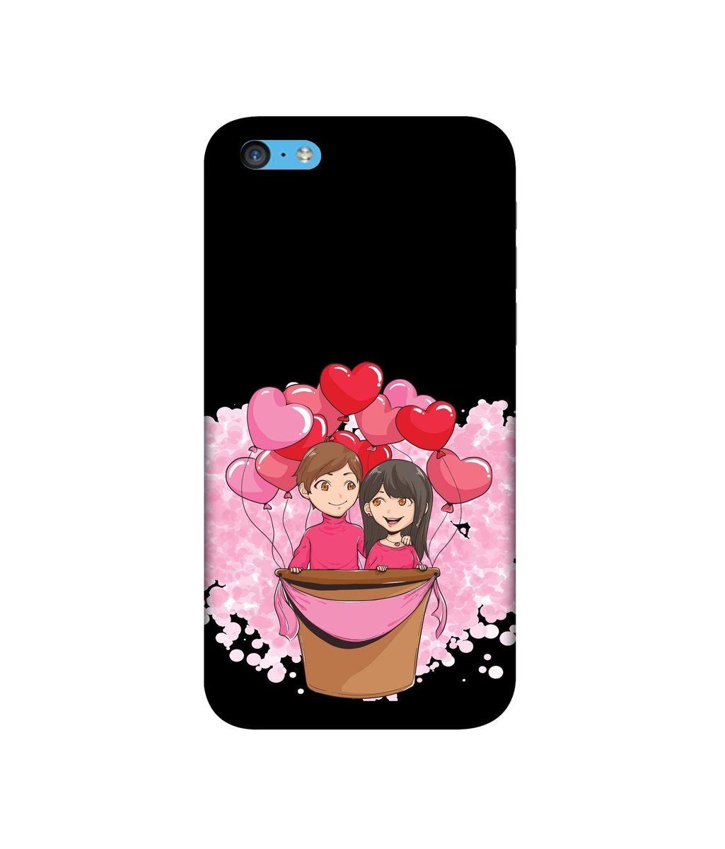 Amazon Brand - Solimo Designer Boy and Girl 3D Printed Hard Back Case Mobile Cover for Apple iPhone 5C