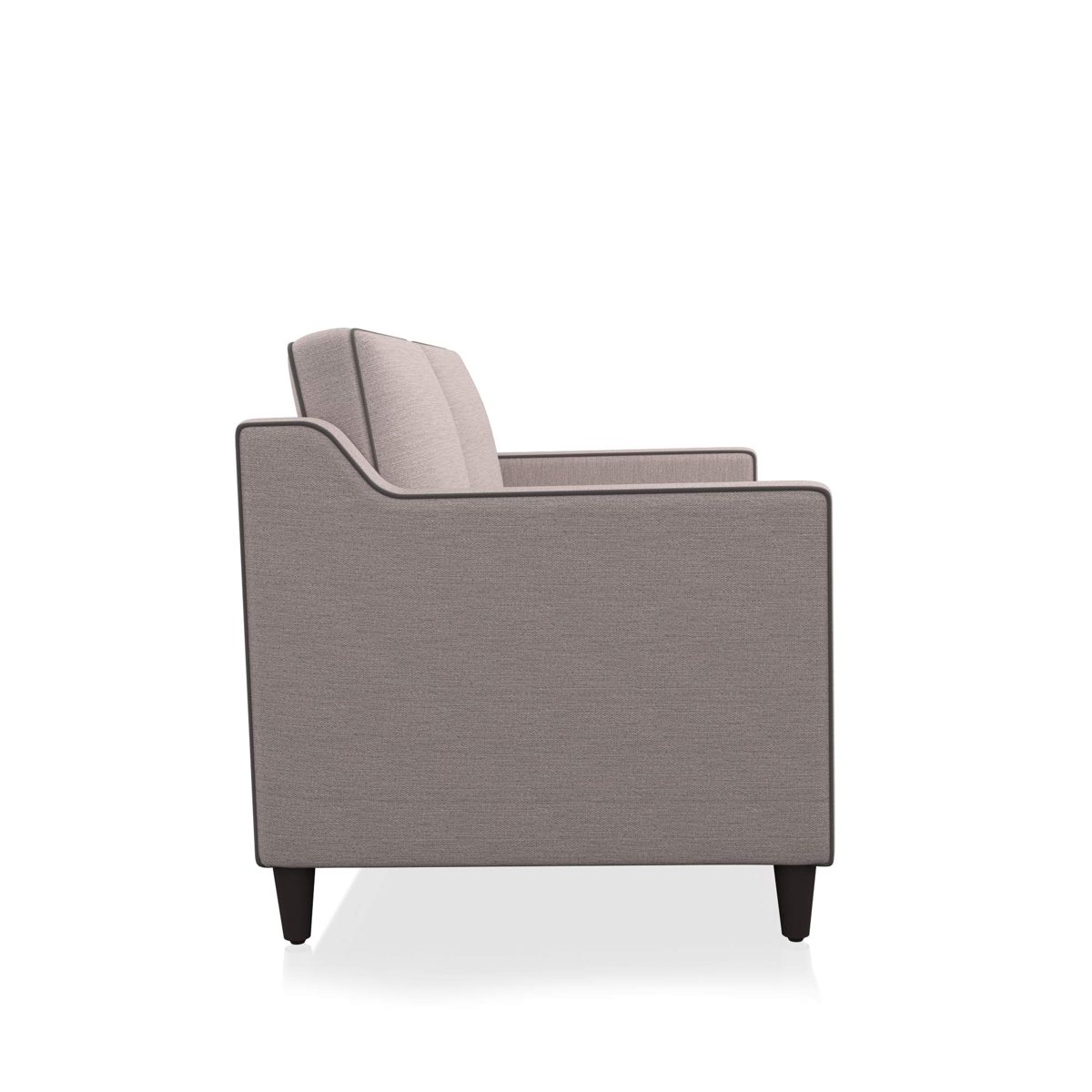 Amazon Brand - Solimo Eric Fabric 2 seater Sofa (Light Grey)
