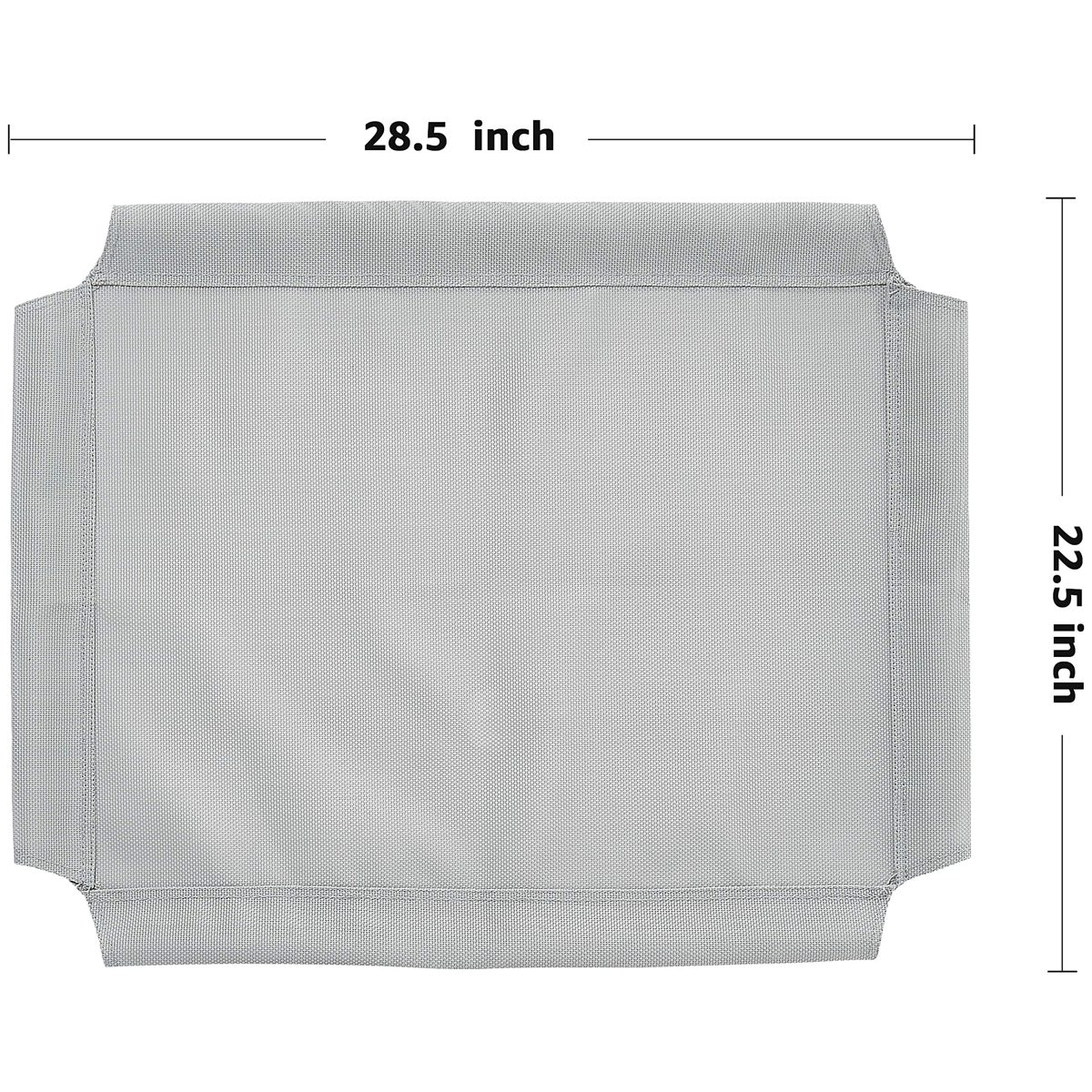 AmazonBasics Elevated Cooling Pet Bed Replacement Cover, S, Grey