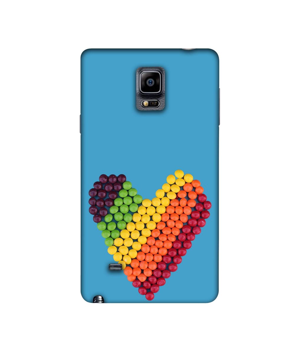 Amazon Brand - Solimo Designer Ball Heart 3D Printed Hard Back Case Mobile Cover for Samsung Galaxy Note 4