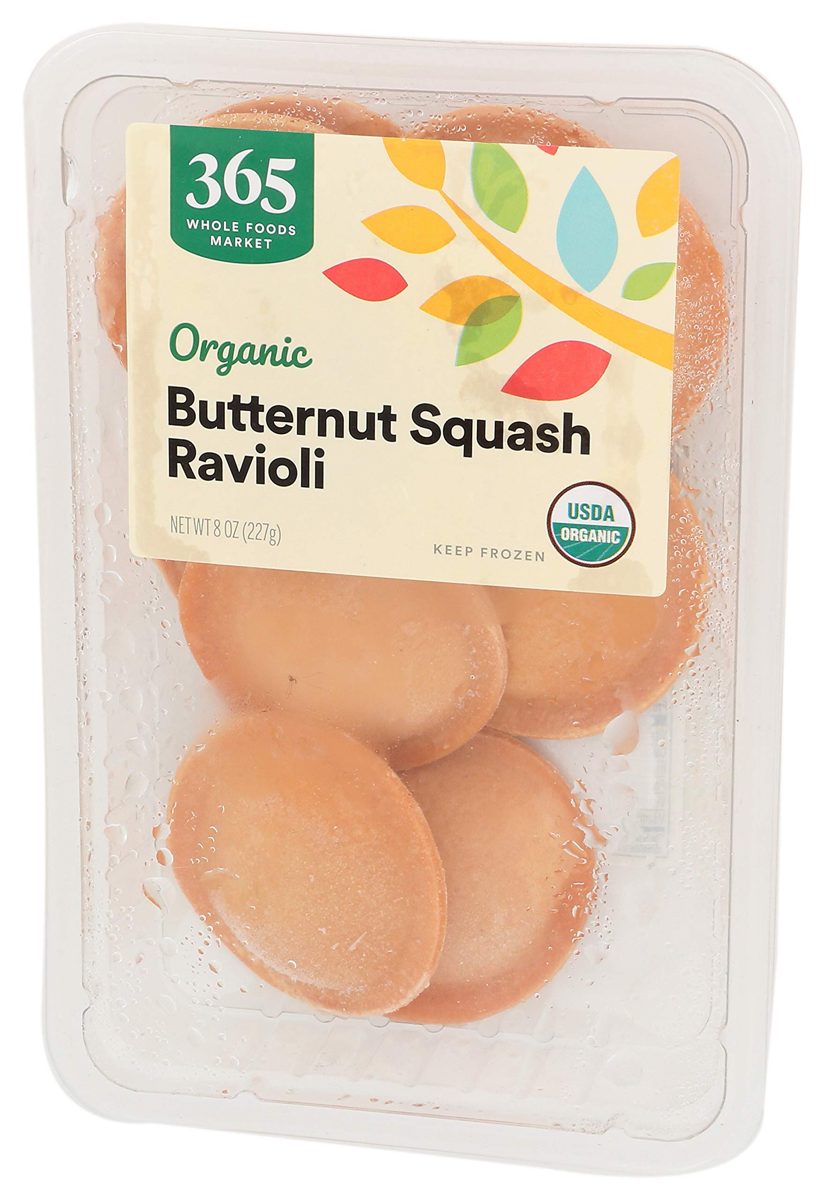 365 Everyday Value, Organic Butternut Squash Ravioli, 8 oz, (Frozen)