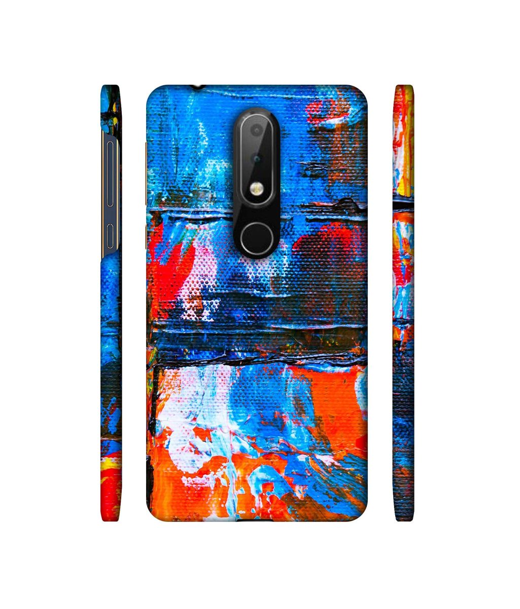 Amazon Brand - Solimo Designer Multicolor Wax On Canvas 3D Printed Hard Back Case Mobile Cover for Nokia 6.1 Plus