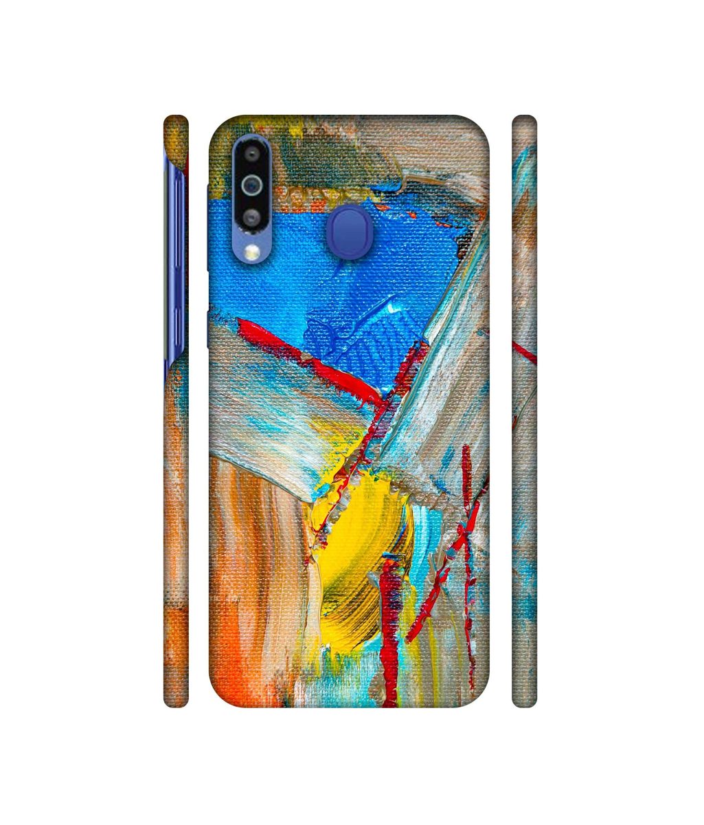 Amazon Brand - Solimo Designer Randam Multicolor Mash 3D Printed Hard Back Case Mobile Cover for Samsung Galaxy M21