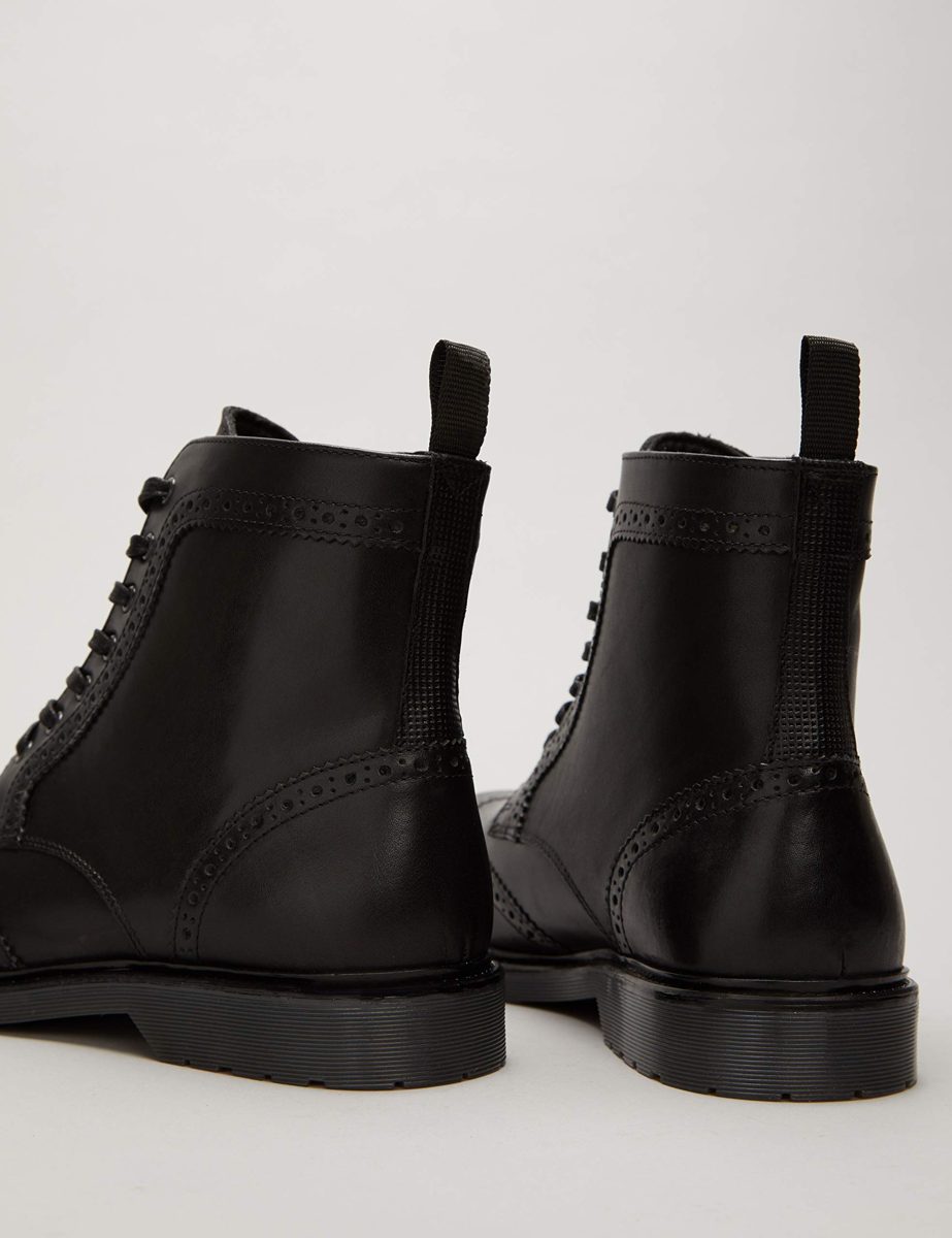 find. Amazon Brand Men's Leather Cleated Brogue Biker Boots