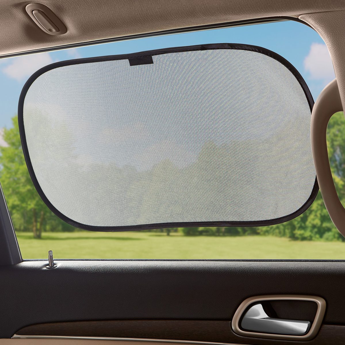AmazonBasics Car Window Stick-On Sun Shade for Rear and Side Windows - 3-Piece Set