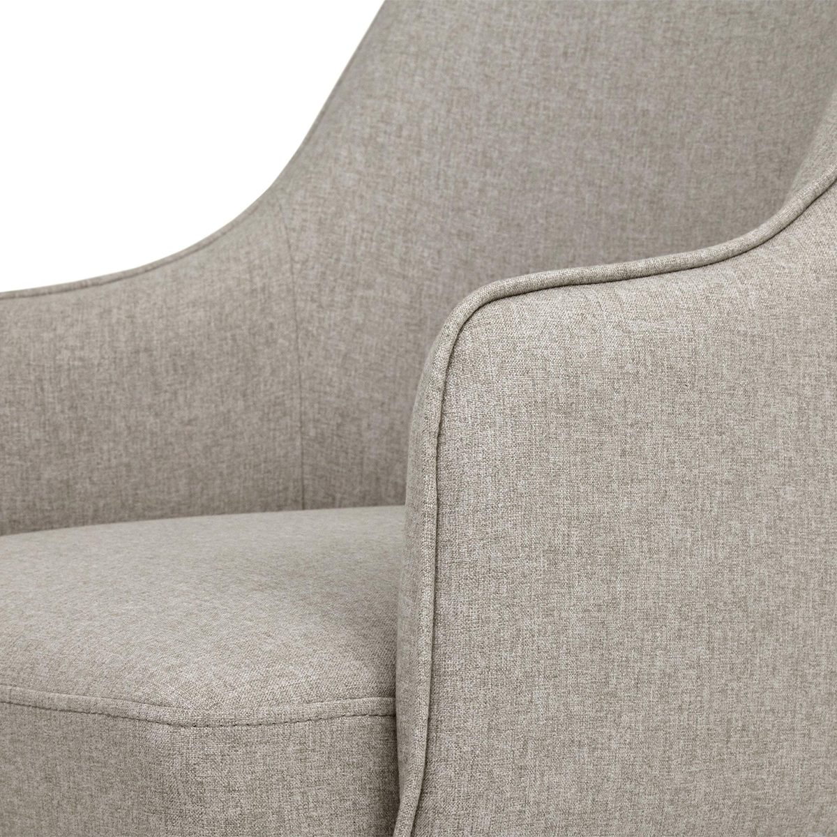 Rivet Malida Mid-Century Modern Open Back Kitchen Dining Room Accent Chair, 33" H, Felt Grey (Renewed)