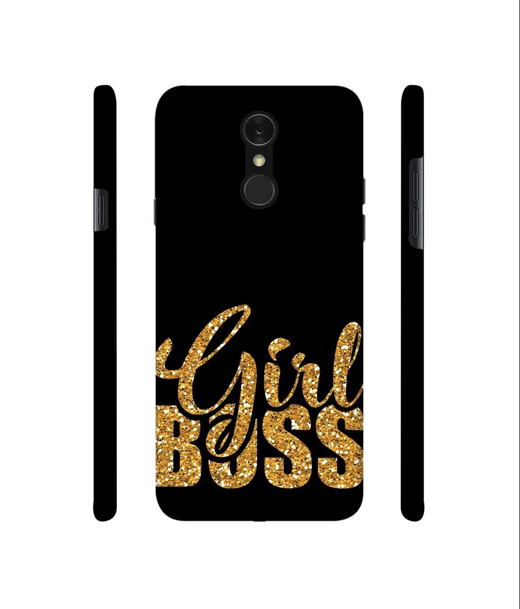 Amazon Brand - Solimo Designer Sparkle Girl Boss 3D Printed Hard Back Case Mobile Cover for LG Q7