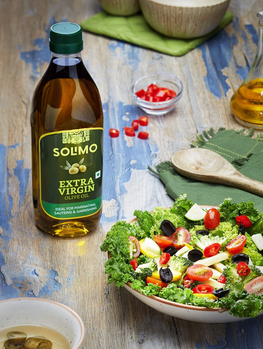 Amazon Brand - Solimo Extra Virgin Olive Oil, 1L