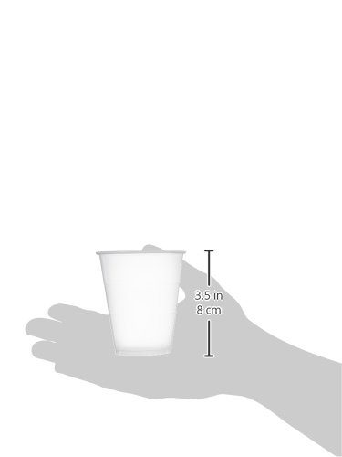 AmazonBasics Plastic Cups, Clear, 7 Ounce, Pack of 500