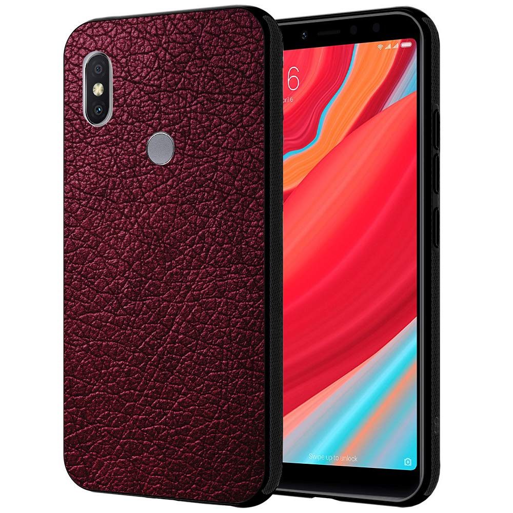 Amazon Brand - Solimo Designer Leather Texture Printed Hard Back Case Mobile Cover for Xiaomi Redmi Y2 (D286)