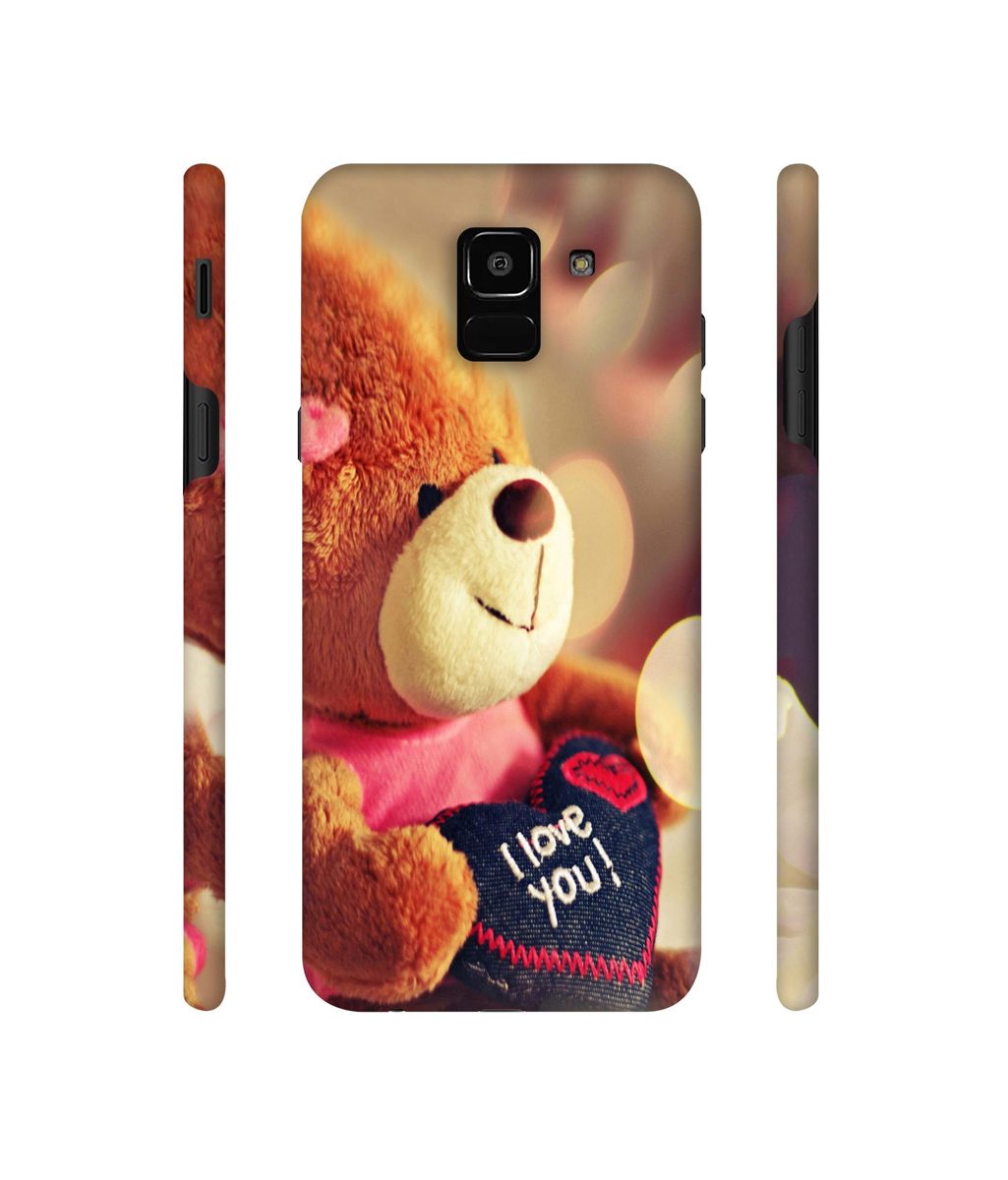 Amazon Brand - Solimo Designer Teddy Bear 3D Printed Hard Back Case Mobile Cover for Samsung Galaxy J6