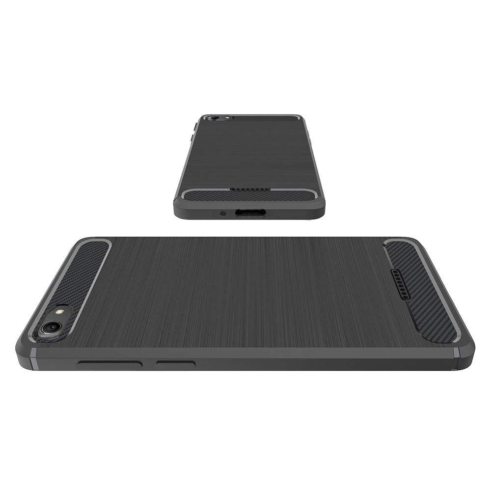 (Renewed) Amazon Brand - Solimo Protective Mobile Cover (Soft & Flexible Back Case) for Redmi 6A (Black)
