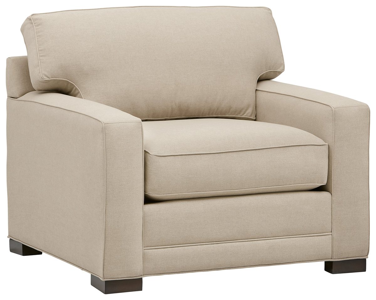 Amazon Brand – Stone & Beam Dalton Performance Fabric Living Room Accent Arm Chair, 41.5"W, Sand
