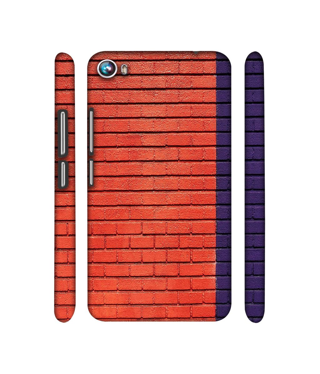 Amazon Brand - Solimo Designer Red and Purple Brick 3D Printed Hard Back Case Mobile Cover for Micromax Canvas Fire 4 A107