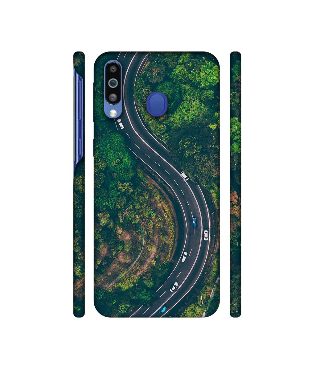 Amazon Brand - Solimo Designer Racing Track 3D Printed Hard Back Case Mobile Cover for Samsung Galaxy M21