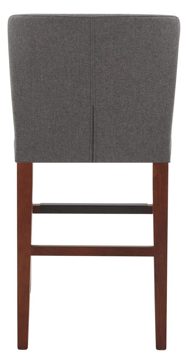 Amazon Brand – Rivet Eli Modern Curved-Back Counter-Height Barstool, 38.2"H, Graphite