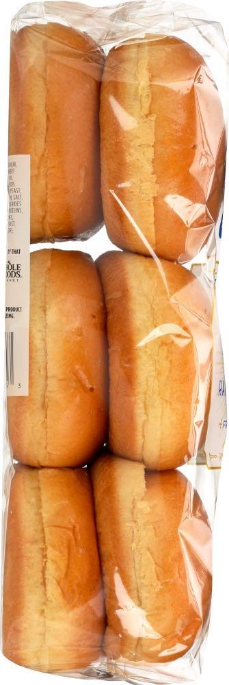 Whole Foods Market Brioche Hamburger Buns, 6 Count