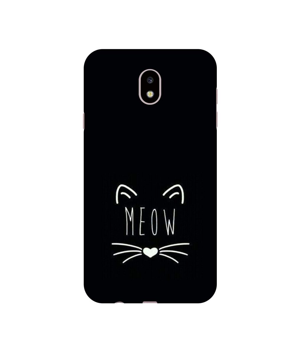 Amazon Brand - Solimo Designer Meow UV Printed Soft Back Case Mobile Cover for Samsung Galaxy J7 Pro