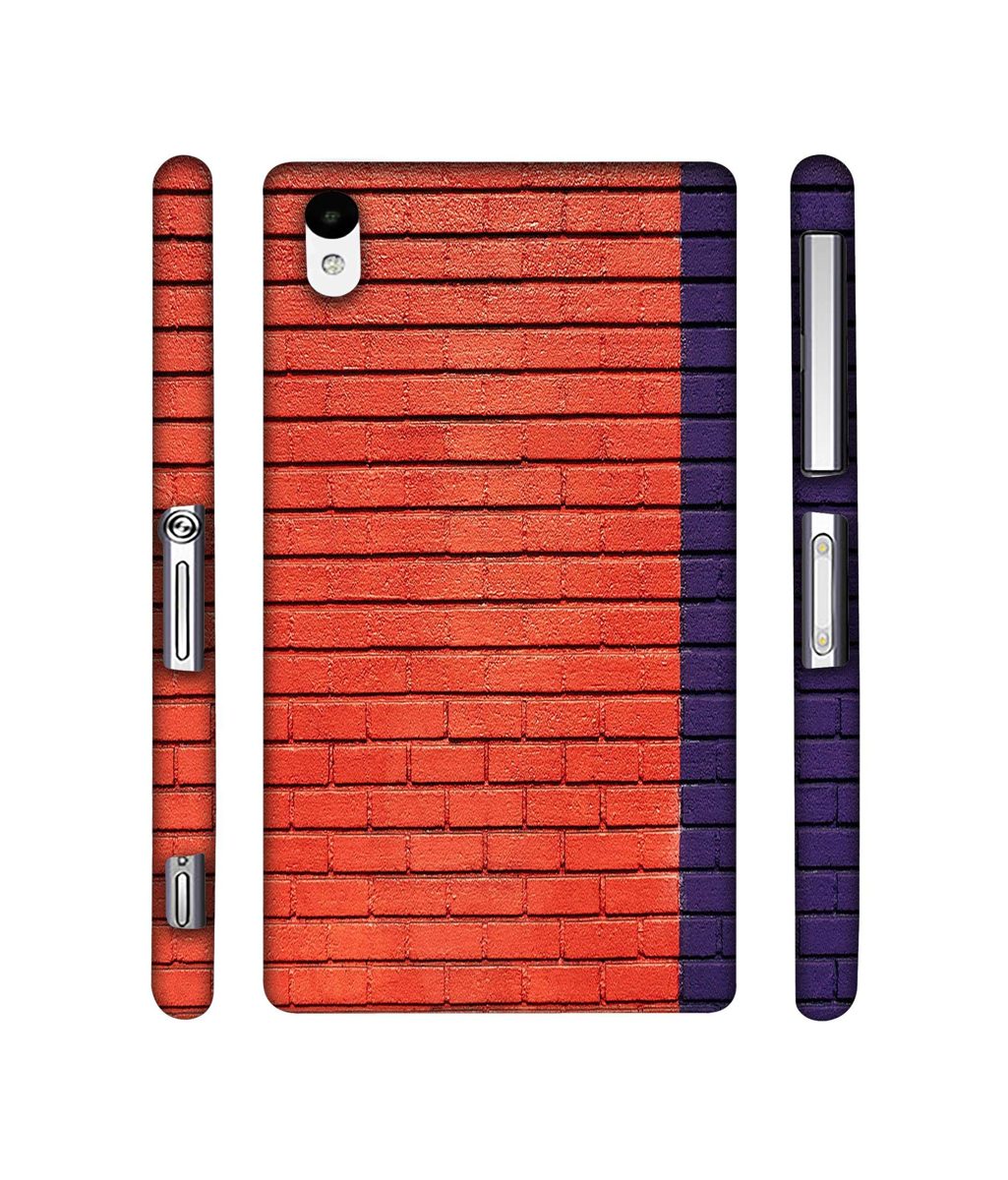 Amazon Brand - Solimo Designer Red and Purple Brick 3D Printed Hard Back Case Mobile Cover for Sony Xperia Z2