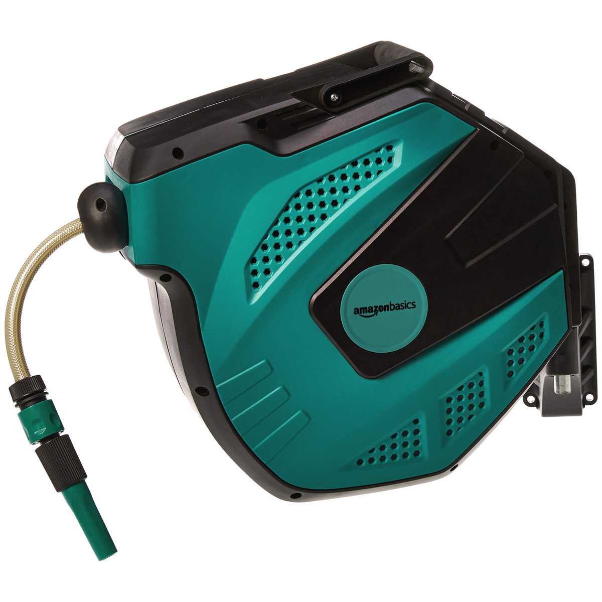AmazonBasics JC017 Auto-Rewindable Wall-Mounted Reel with Hose, 15M