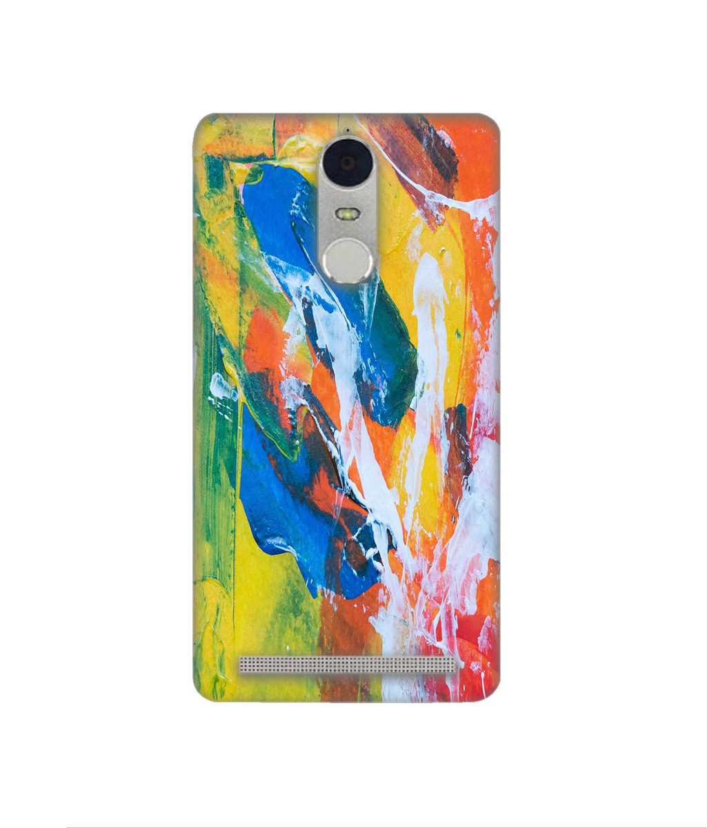Amazon Brand - Solimo Designer Multicolor Paint On Wall 3D Printed Hard Back Case Mobile Cover for Lenovo K5 Note