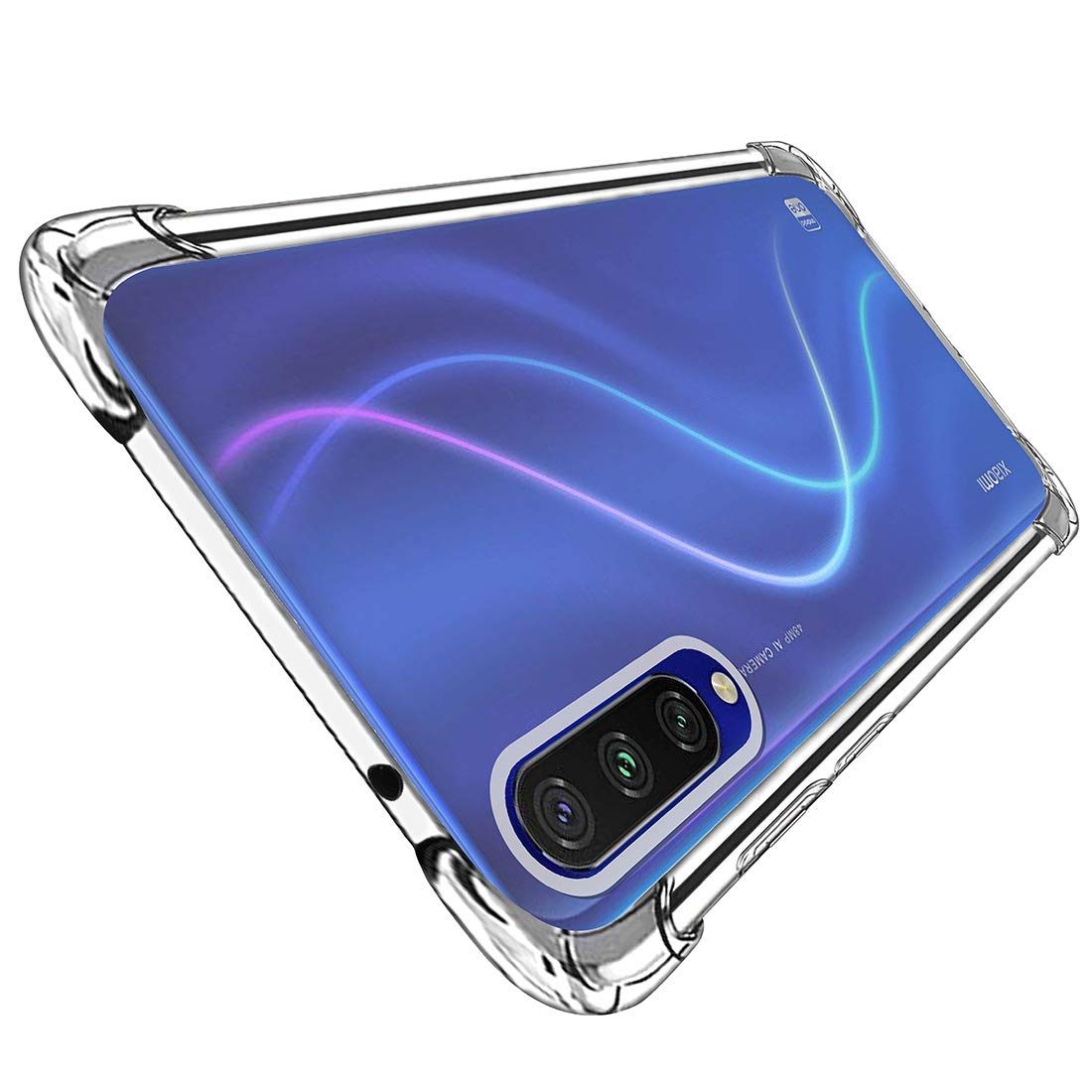 Amazon Brand - Solimo Mobile Cover (Soft & Flexible Back case) for Mi A3 (Transparent)