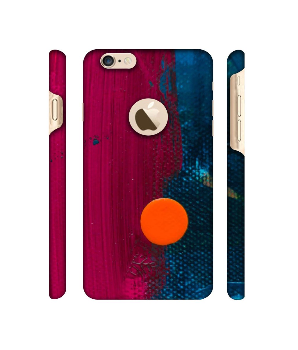 Amazon Brand - Solimo Designer Pink and Blue Brush Texture 3D Printed Hard Back Case Mobile Cover for Apple iPhone 6 / 6S (Logo Cut)