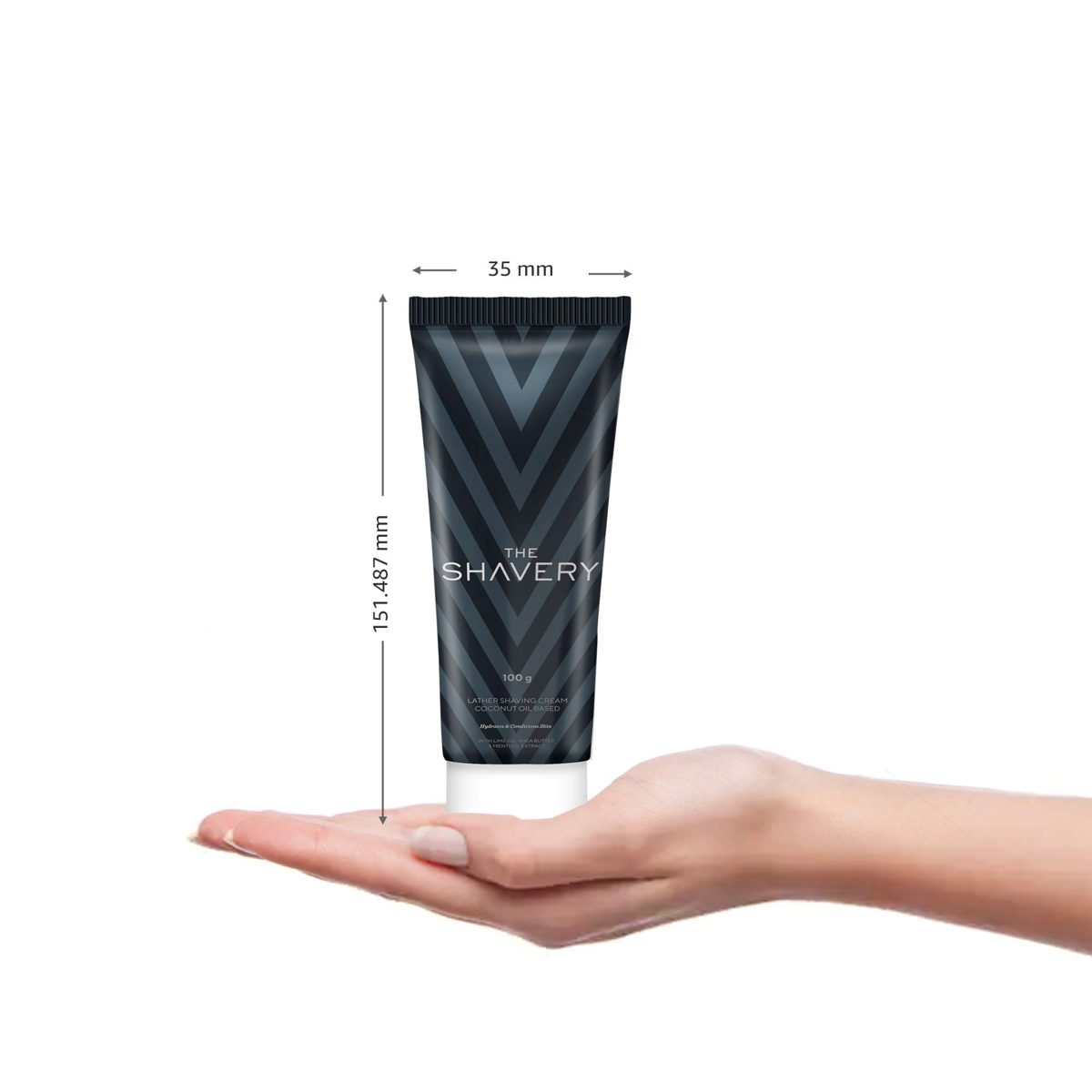 Amazon Brand - The Shavery Lather Shaving Cream (With Lime Oil, Shea Butter & Menthol Extract) - 100g (Pack of 2)