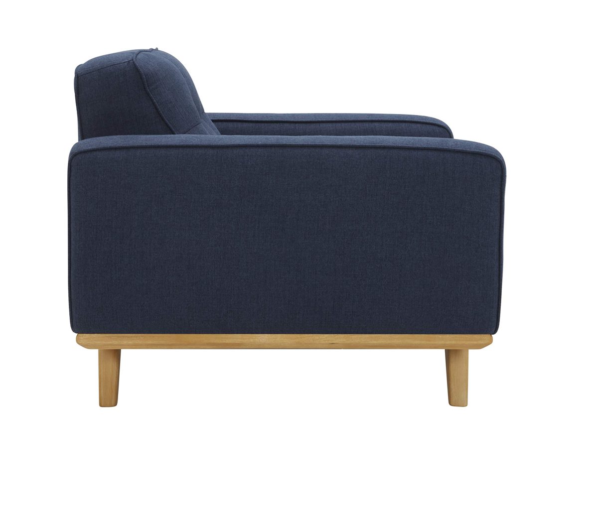 Amazon Brand – Rivet Bigelow Modern Upholstered Chair with Square Legs, 44.1"W, Navy