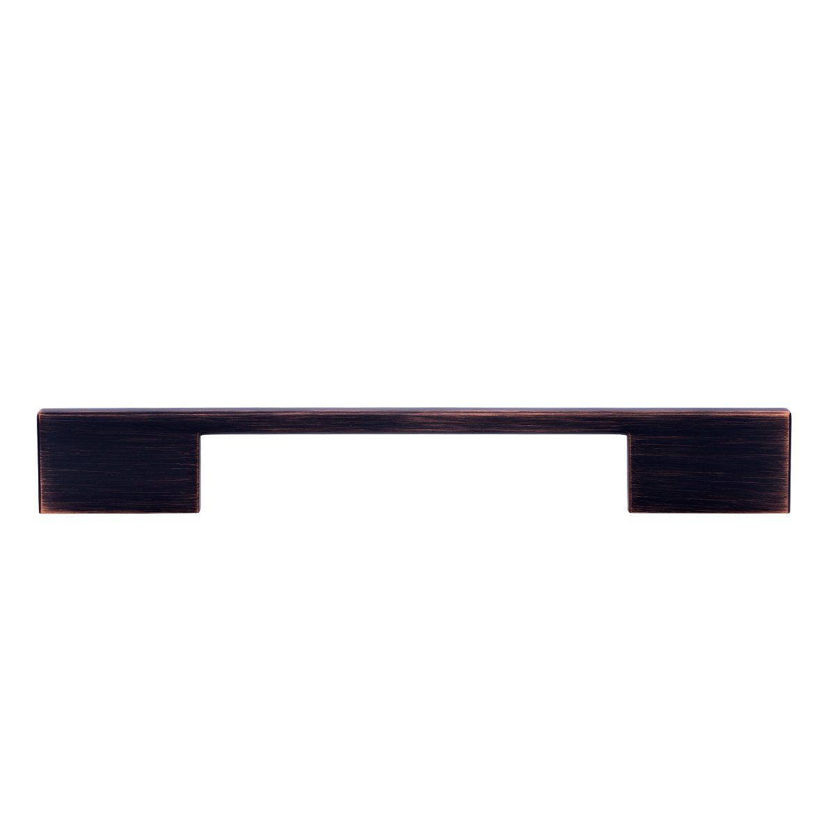 AmazonBasics Wide Modern Die Cast Cabinet Handle, 6.3" center to center, Oil Rubbed Bronze, 10-Pack