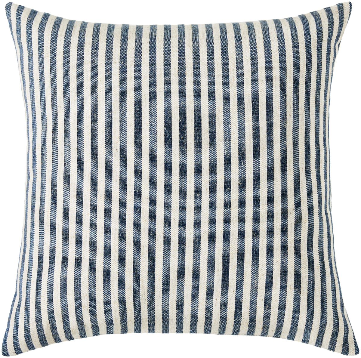 Amazon Brand – Ravenna Home Casual Striped Throw Pillow - 17 x 17 Inch, Navy