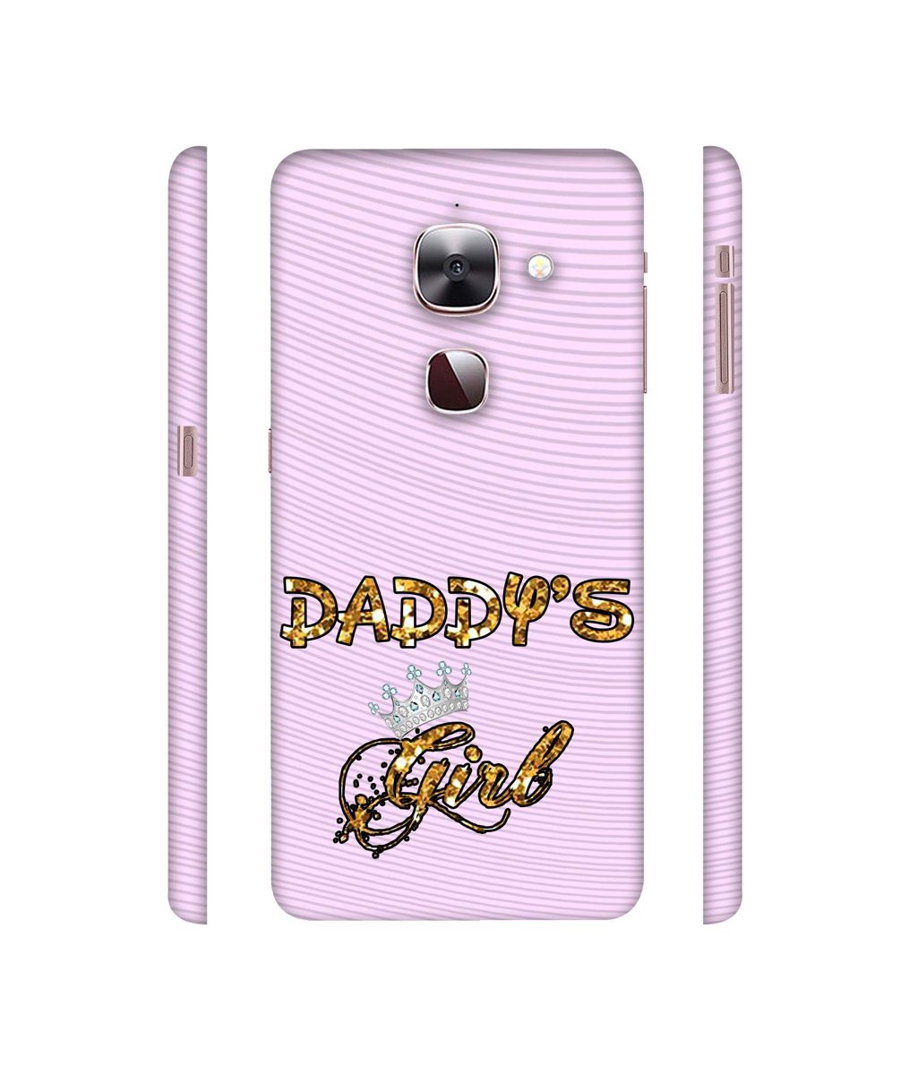 Amazon Brand - Solimo Designer Daddy's Girl in Glitter Pattern 3D Printed Hard Back Case Mobile Cover for LeEco Le Max 2