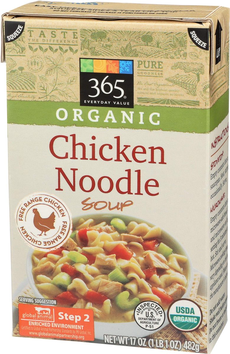 365 Everyday Value, Organic Chicken Noodle Soup, 17 oz