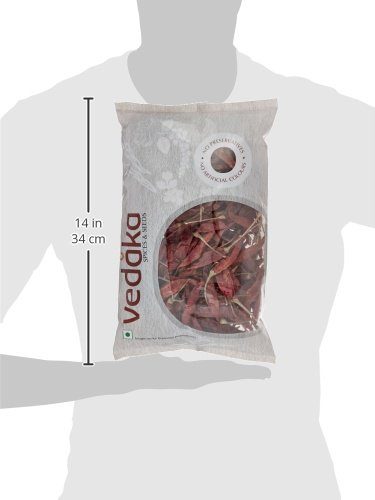 Amazon Brand - Vedaka Red Chilli (Lal Mirch), 200g