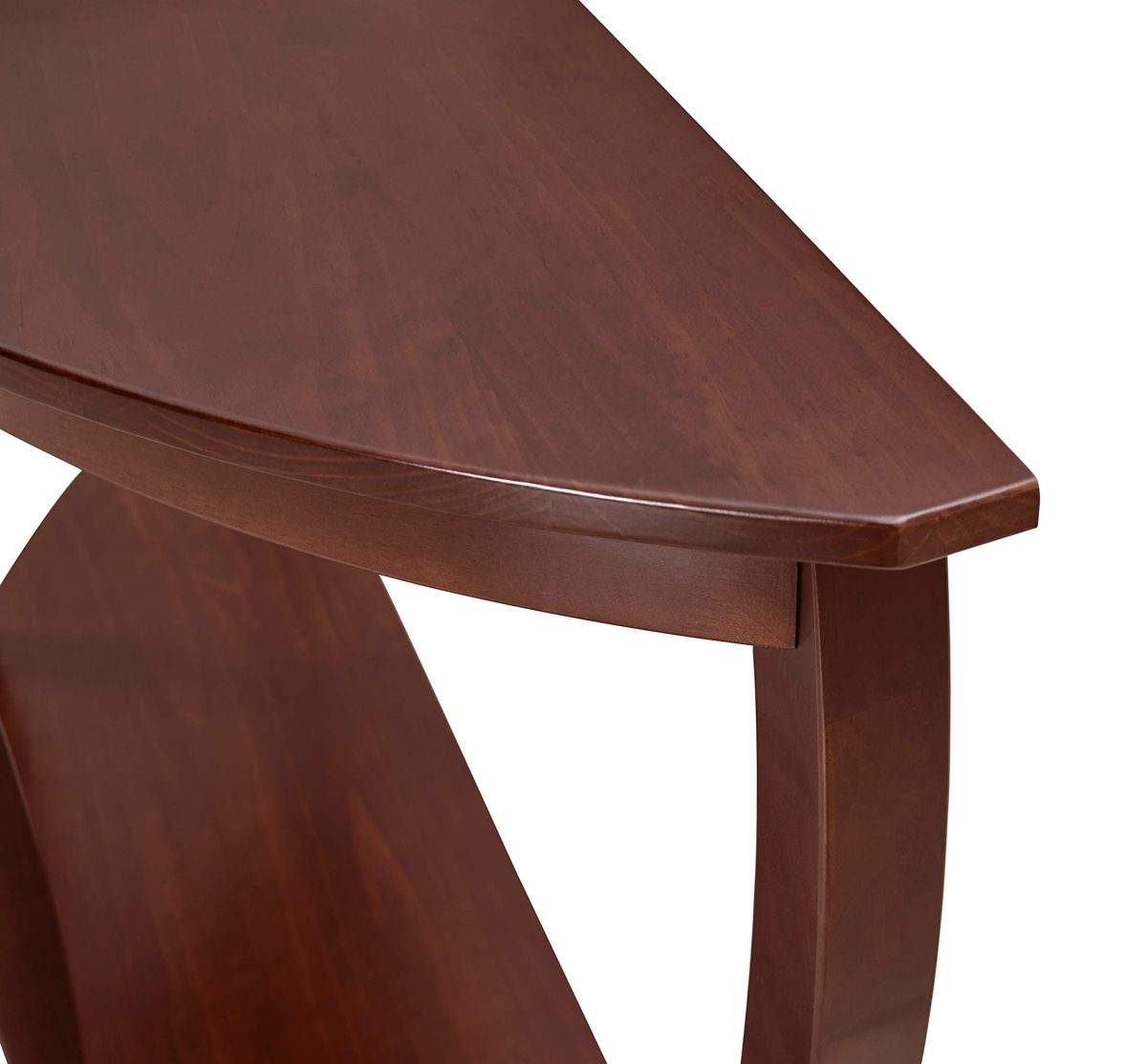 Amazon Brand – Ravenna Home Anne Marie Half-Moon Curved Leg Storage Console Entryway Table, 48"W, Dark Espresso