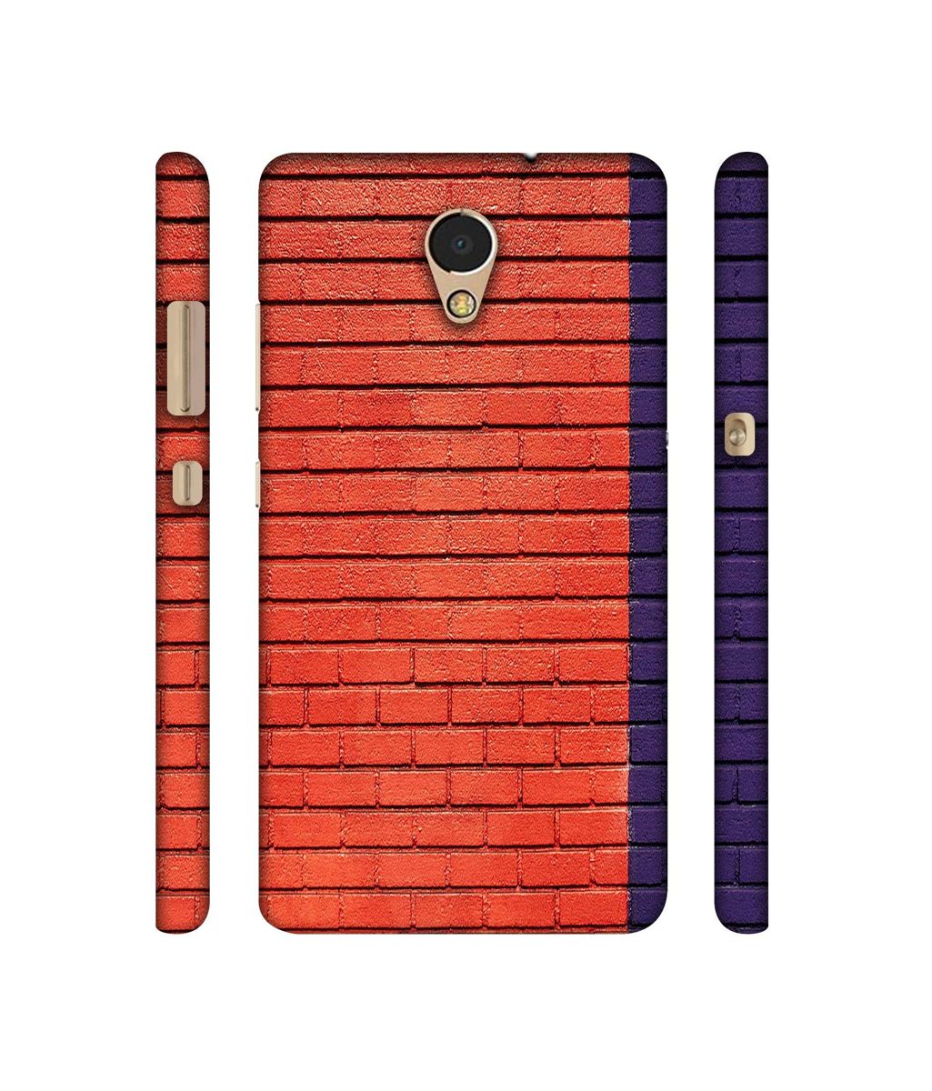 Amazon Brand - Solimo Designer Red and Purple Brick 3D Printed Hard Back Case Mobile Cover for Lenovo P2