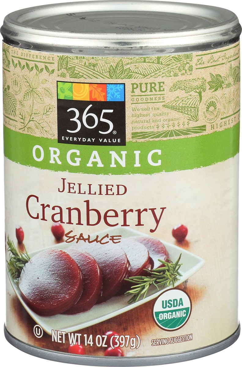 365 Everyday Value, Organic Cranberry Sauce, Jellied, 14 oz