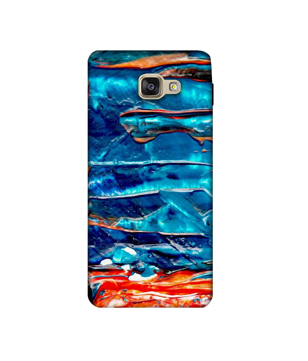 Amazon Brand - Solimo Designer Blue Oil Color 3D Printed Hard Back Case Mobile Cover for Samsung Galaxy A7 (2016)