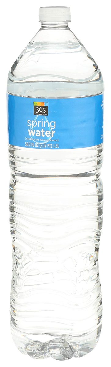 365 Everyday Value, Spring Water Flat Cap - 12 pack - CASE, 1.5 LITER