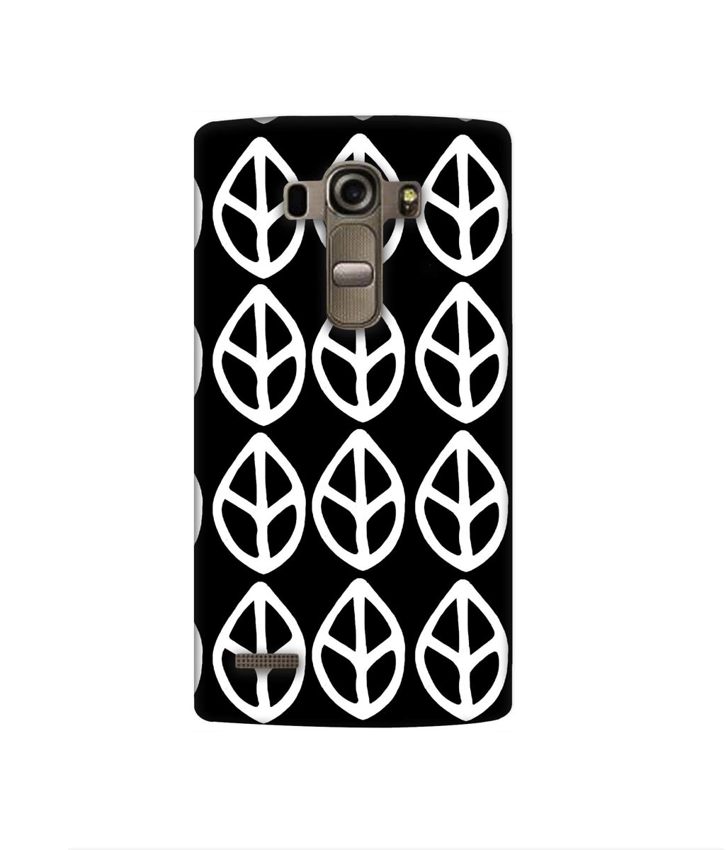 Amazon Brand - Solimo Designer White Leaf Texture 3D Printed Hard Back Case Mobile Cover for LG G4 Stylus