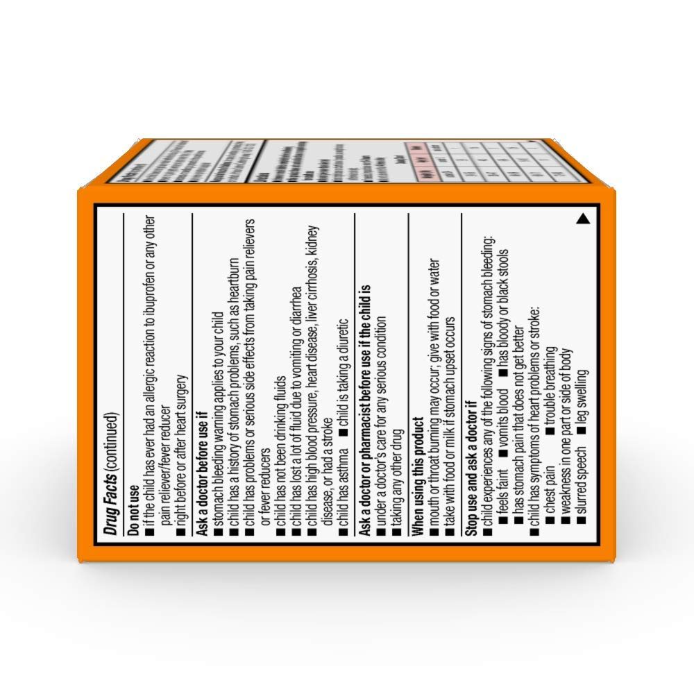 Basic Care Children's Ibuprofen Chewable Tablets, 100 Mg, Orange Flavored, 24 Count